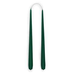 Evergreen tapered candles